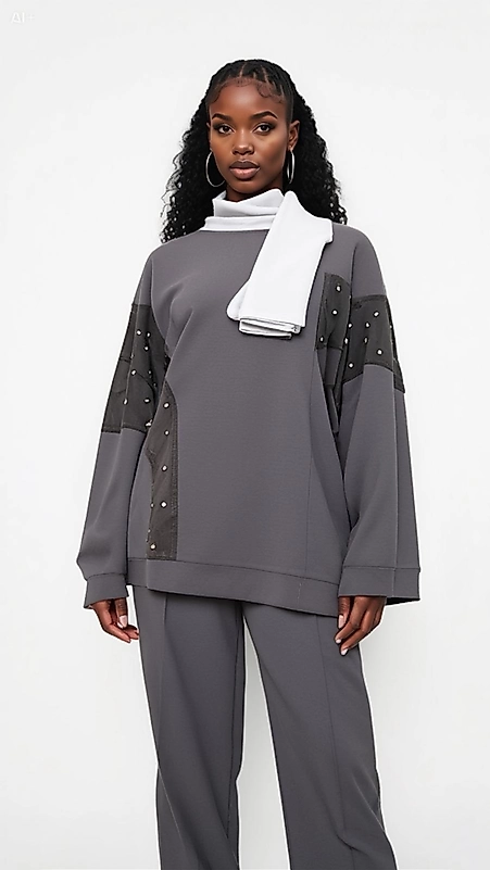 Taş İşlemeli Kahve Takım