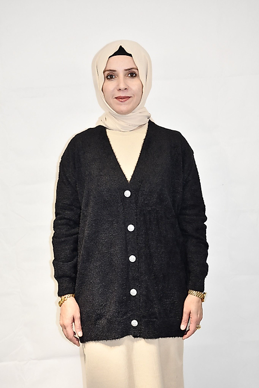 Viscon Sakallı Siyah Hırka