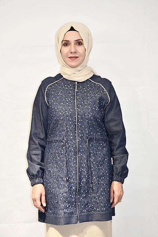 Pullu Payetli Bumber Kap