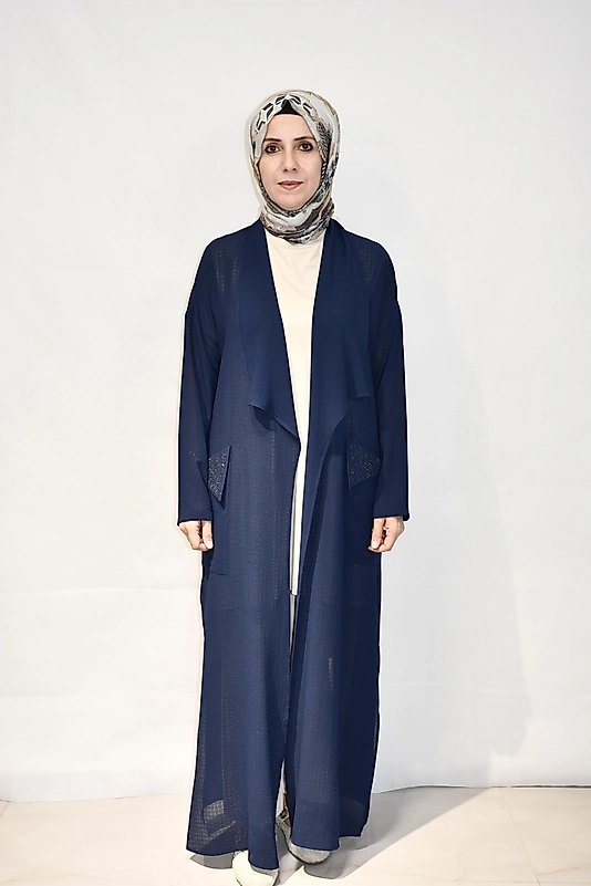 Giy Çık Lacivert Yelek