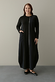 Siyah Garnili Elbise