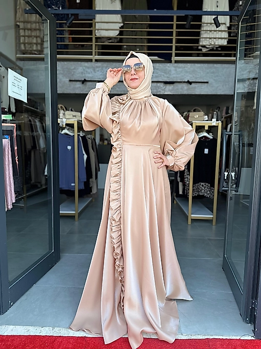 Fırfır Detaylı Abiye