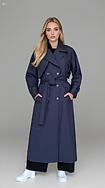 Düğmeli Lacivert Kap