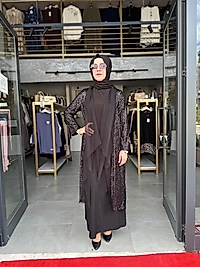 PULLU PAYETLİ ABAYA