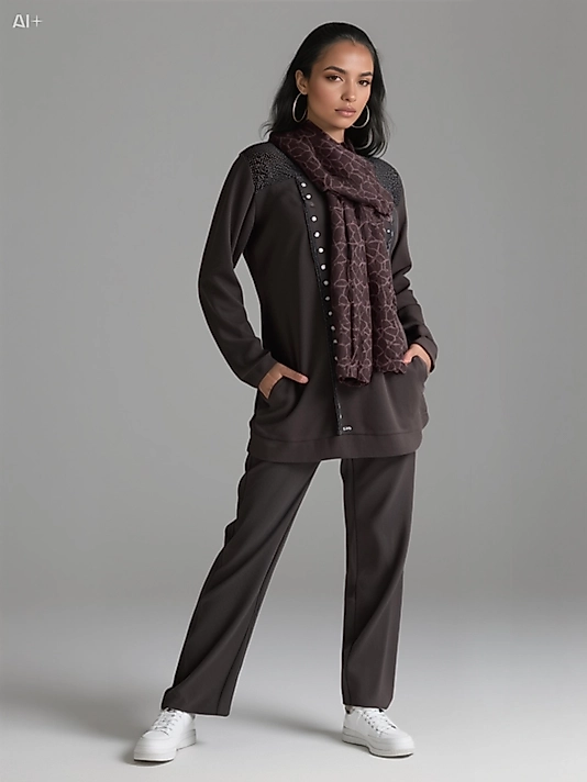 Kahverengi Jakar Oysho Takım