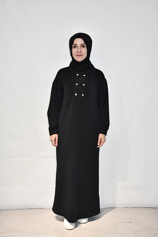 Düğme Detaylı Oysho Kumaş Elbise