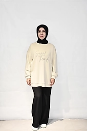 Basic Baskılı Taş Tunik