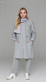 Gri Simli Örme Kap Takım