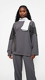 Taş İşlemeli Kahve Takım